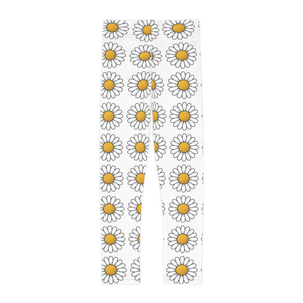 Leggings Daisy para Niños — Leggings Estampados Florales Blancos