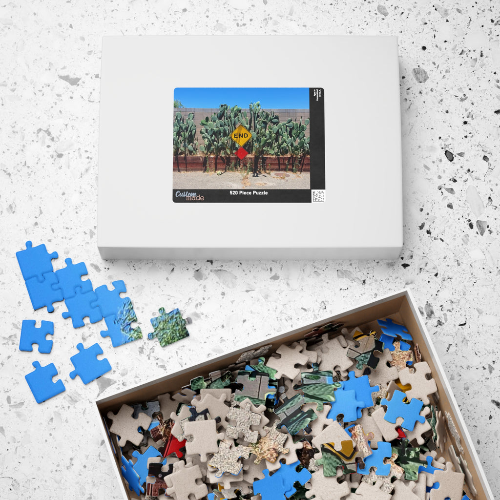 Cactus 'End' Sign Jigsaw Puzzle — 110-1014 Piece Botanical Jigsaw Puzzle
