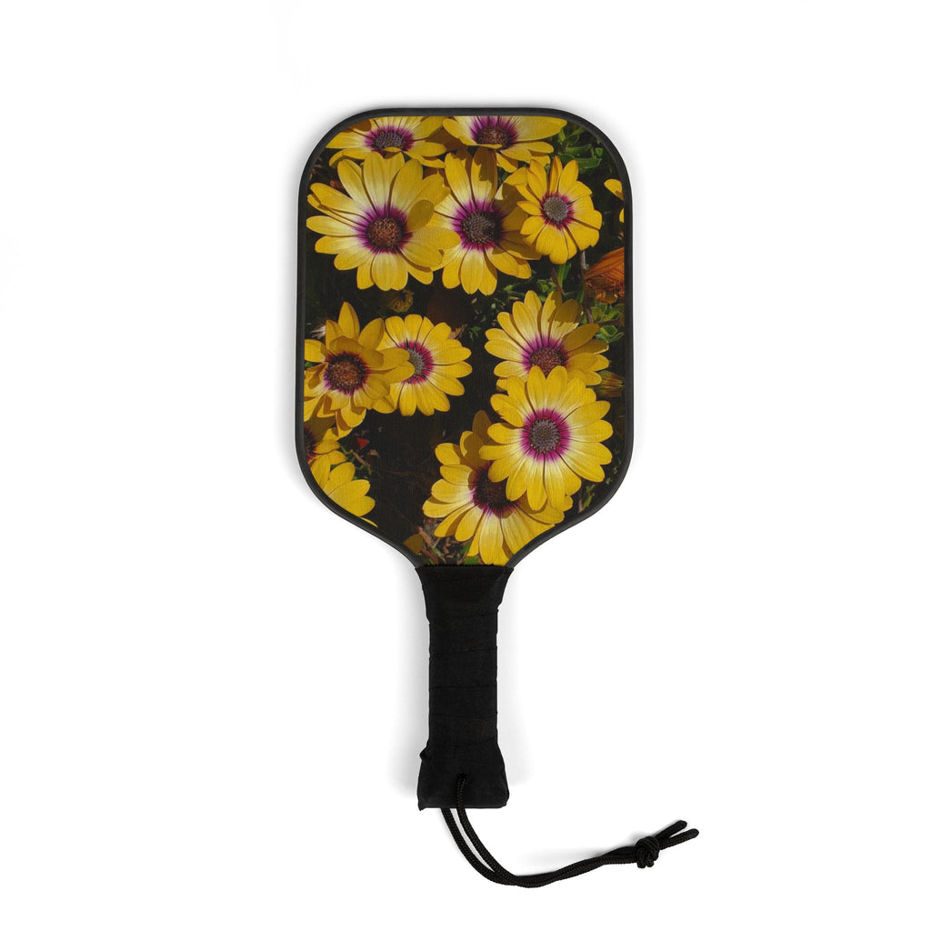 Pickleball Paddles Set – Yellow Daisy Floral Pickleball Kit (2 Paddles + Balls)