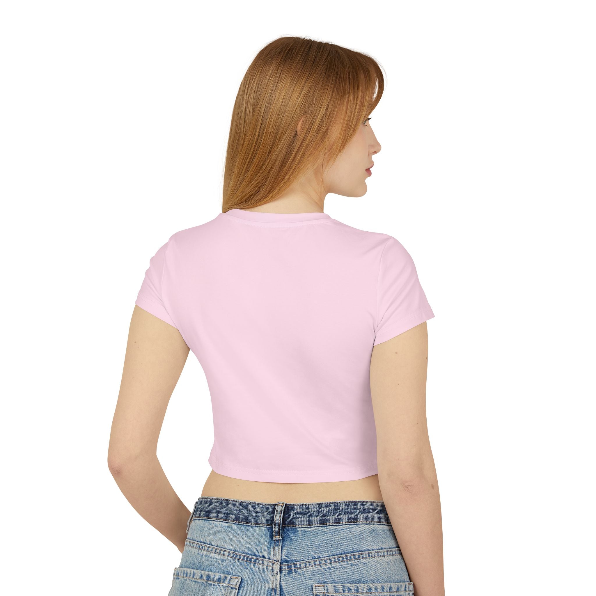 Eco Floral Recycle Tee — "Reduce, Reuse, Recycle" Women's Baby Crop Top