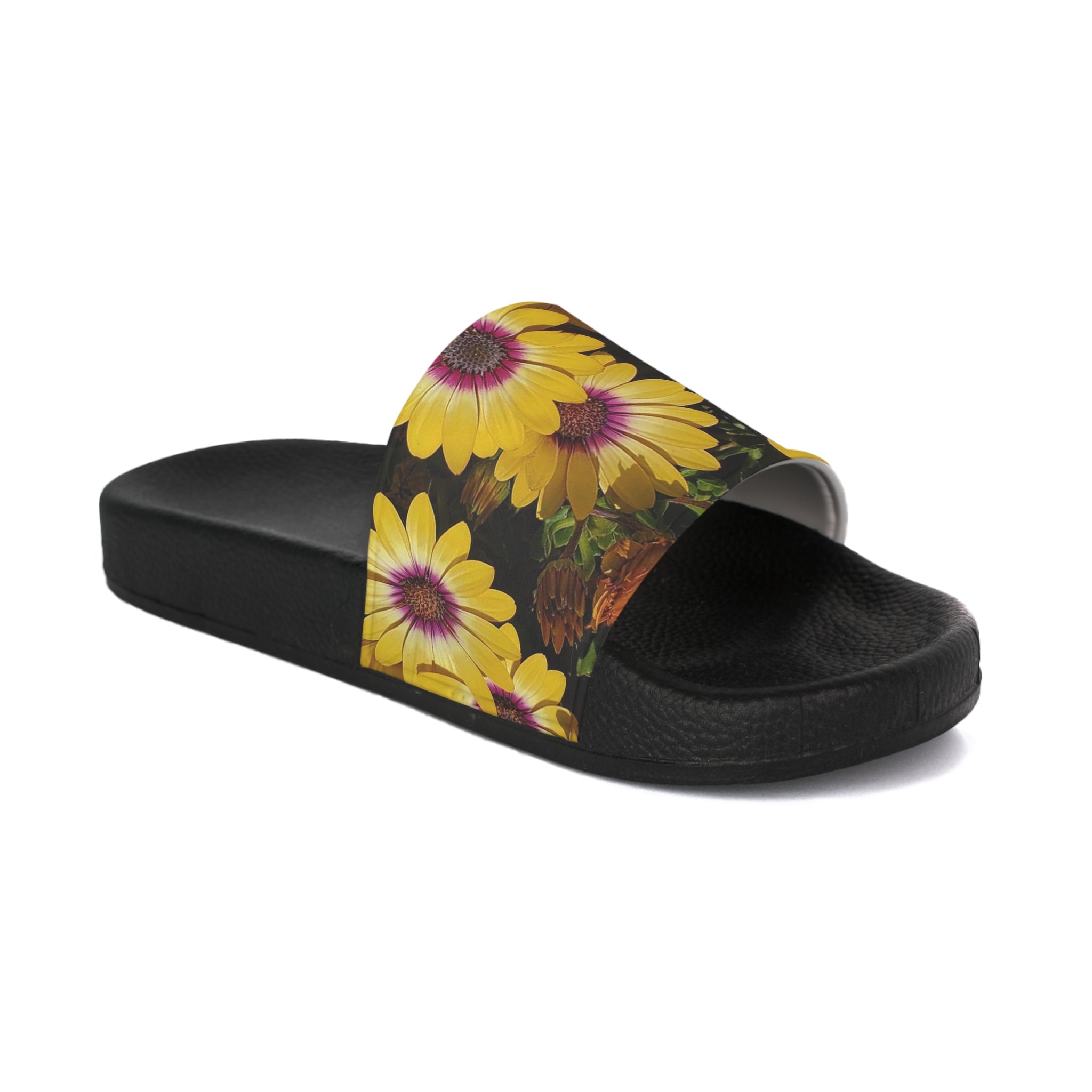 Sunflower Slide Sandals — Floral Women's Pool & Casual Slides