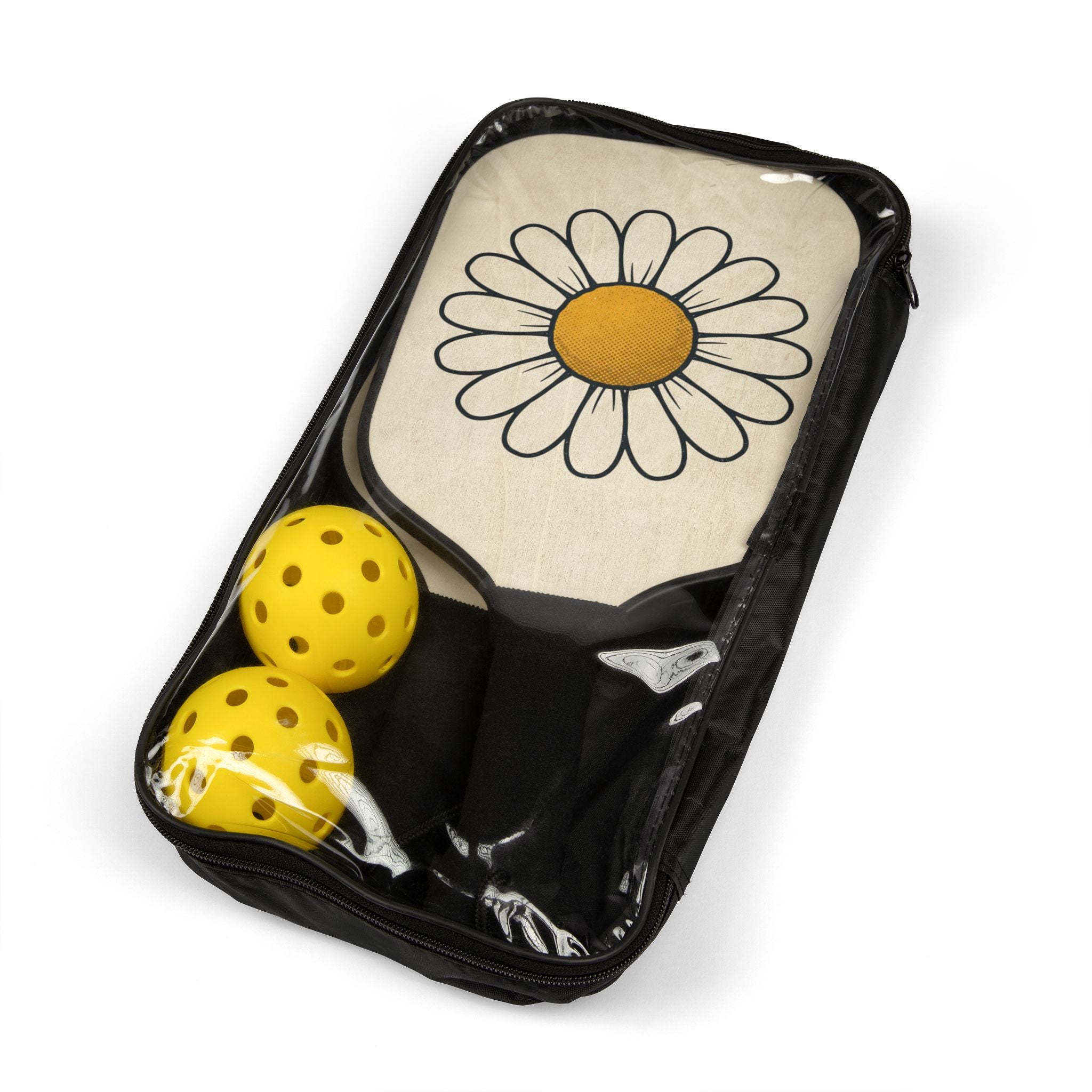Pickleball Paddle Set — Daisy Design Paddle & Balls Kit