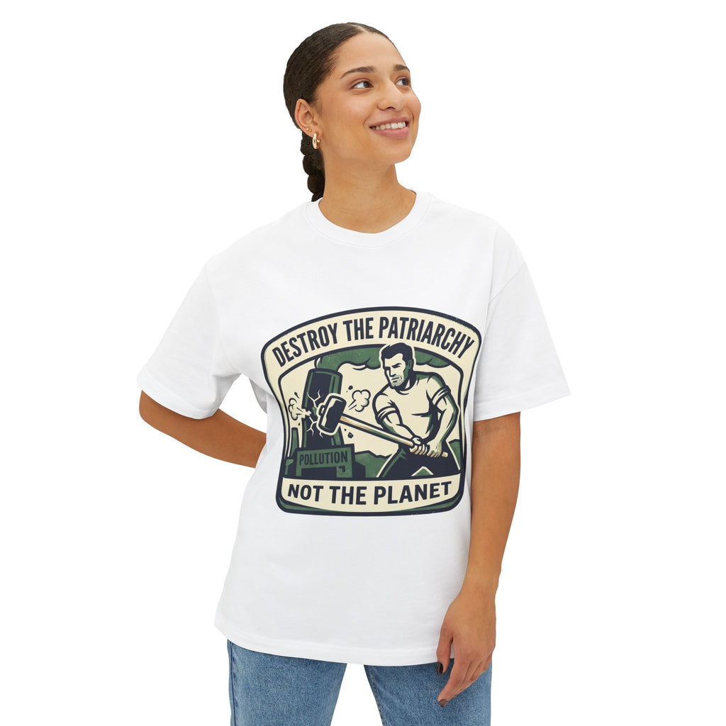 Camiseta "Destruye el Patriarcado, no el Planeta" | Camiseta Feminista Ambiental