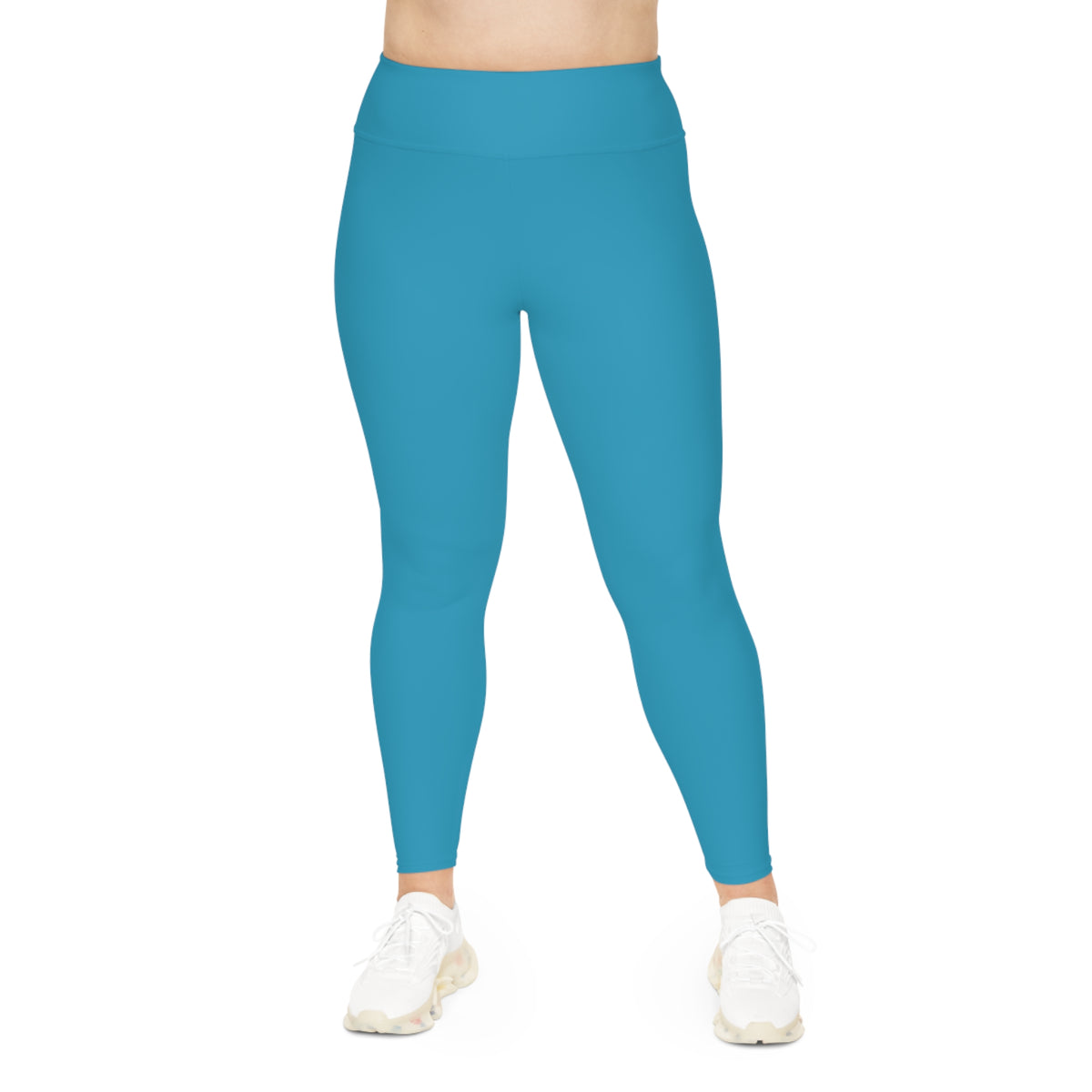 Plus Size Teal High-Waist Leggings