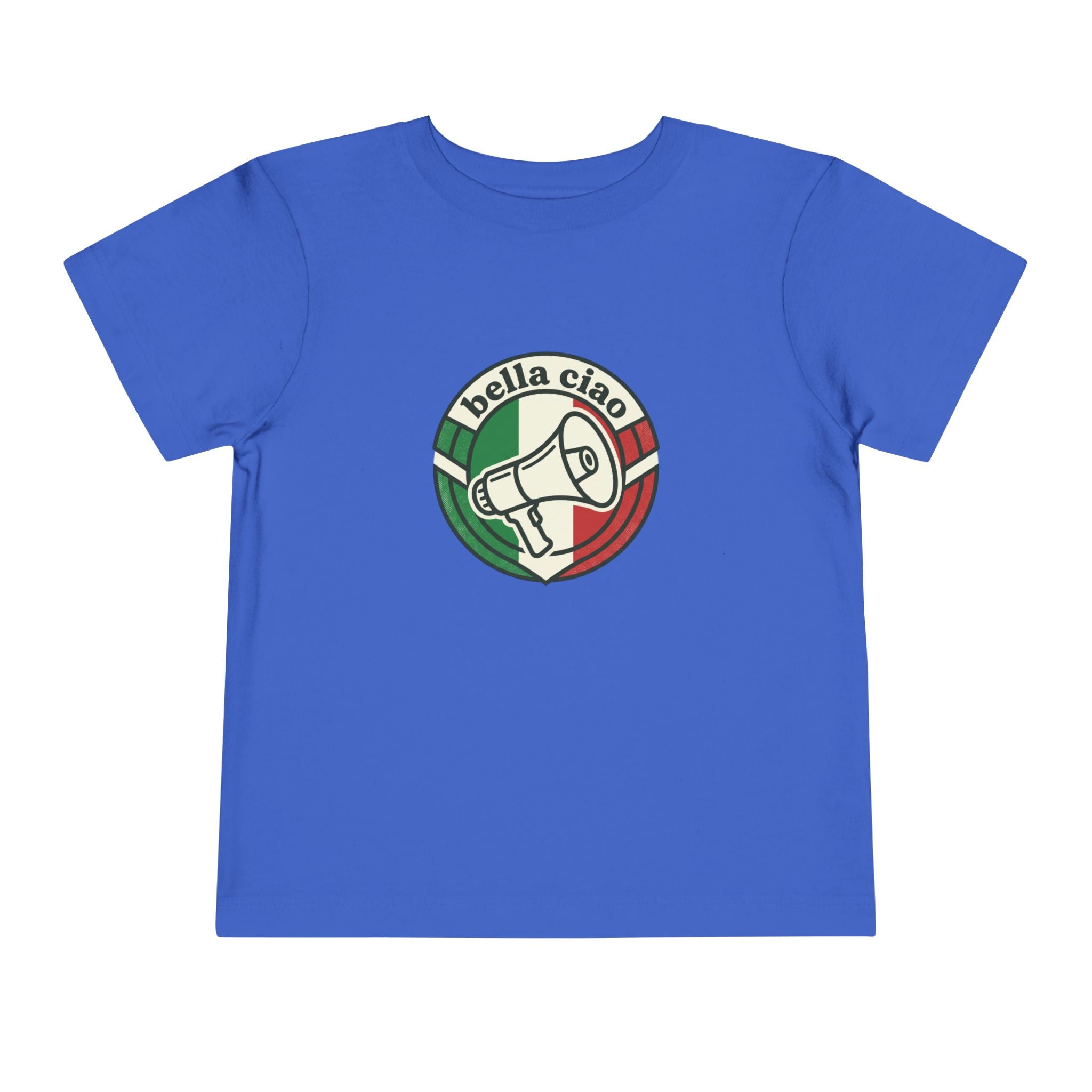 Toddler Tee • 'Bella Ciao' Italian Flag Megaphone Graphic