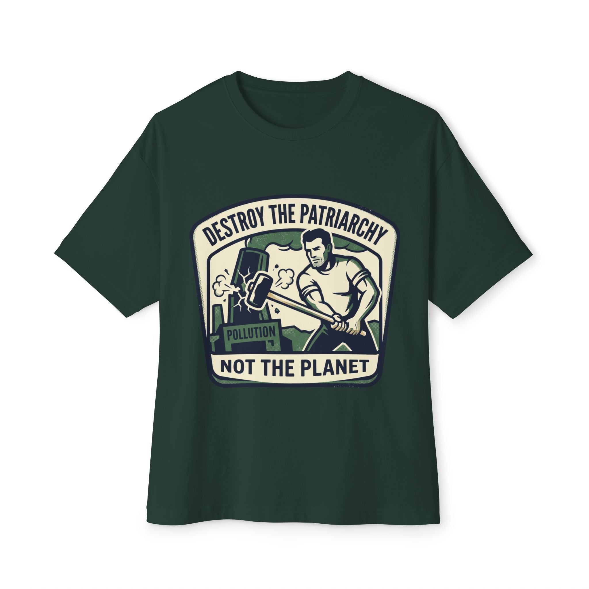 Destroy the Patriarchy Smash Not the Planet T-Shirt | Environmental Feminist Tee