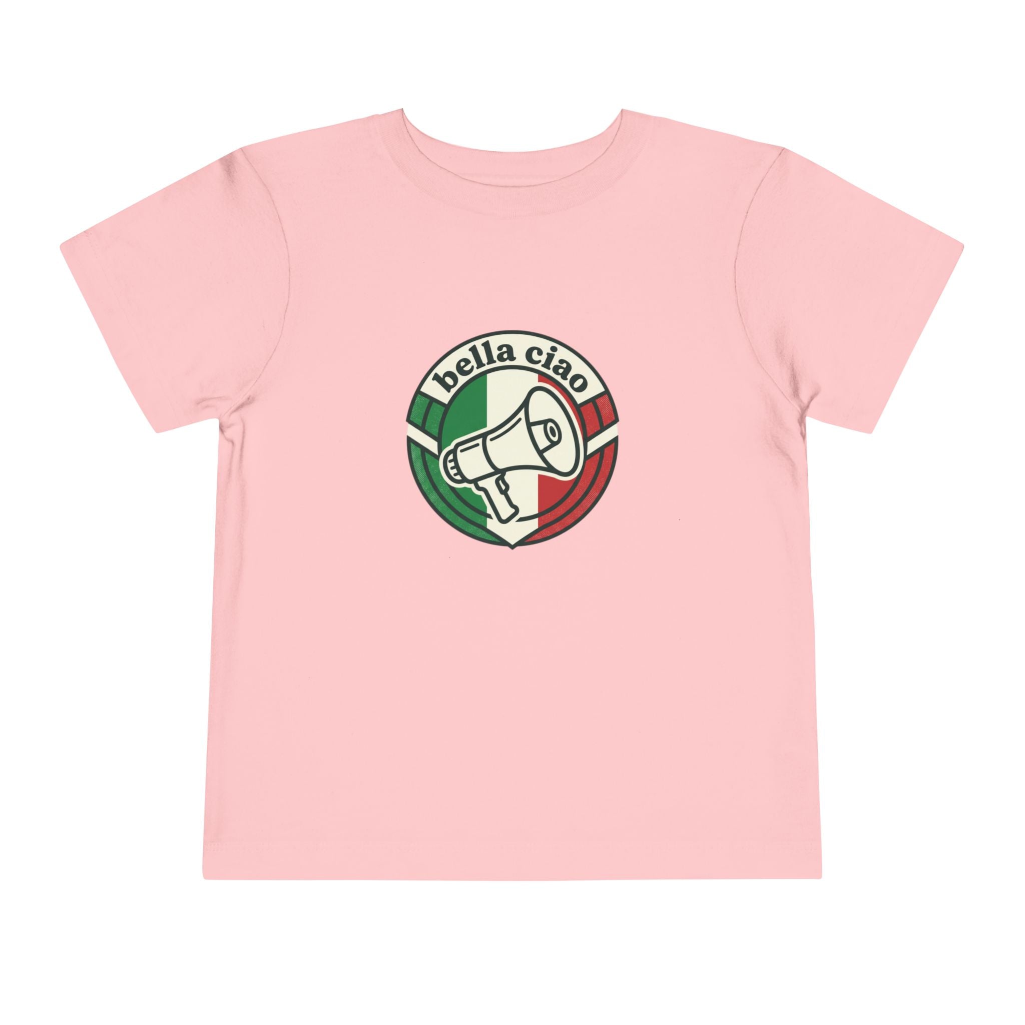 Toddler Tee • 'Bella Ciao' Italian Flag Megaphone Graphic
