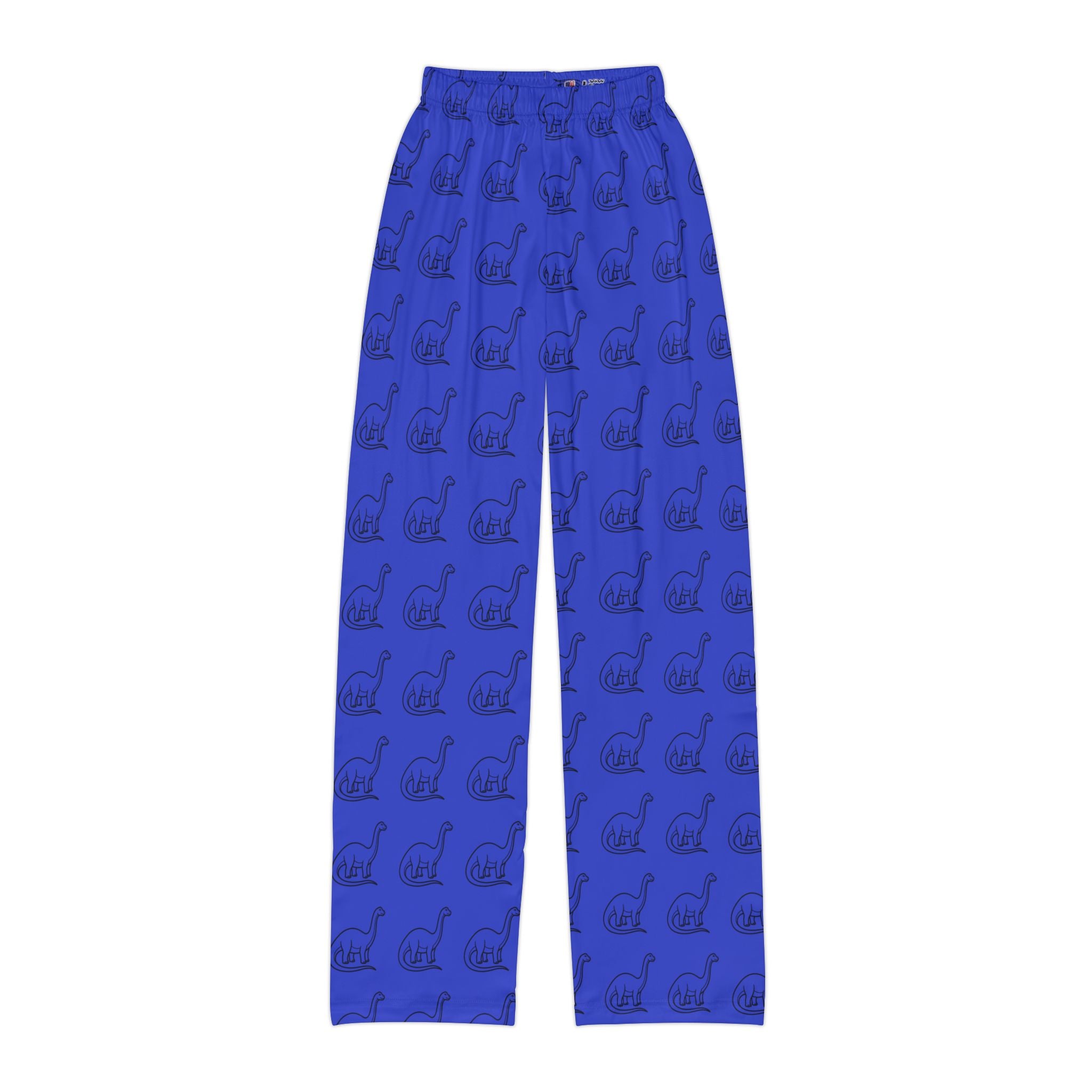 Pantalones de pijama para niños - Estampado de dinosaurios azules por toda la prenda