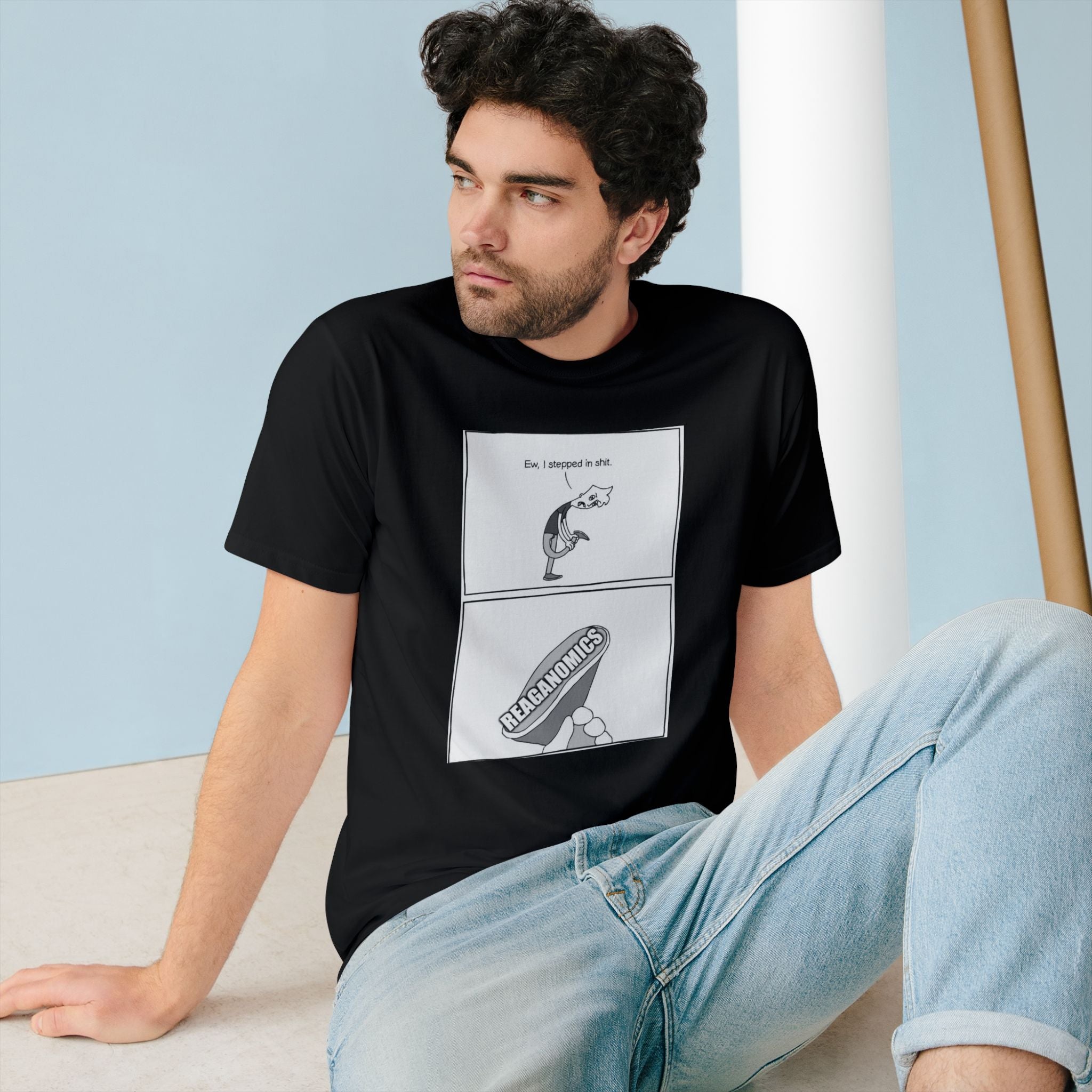 Comic Panel T-Shirt — Reaganomics Graphic Tee