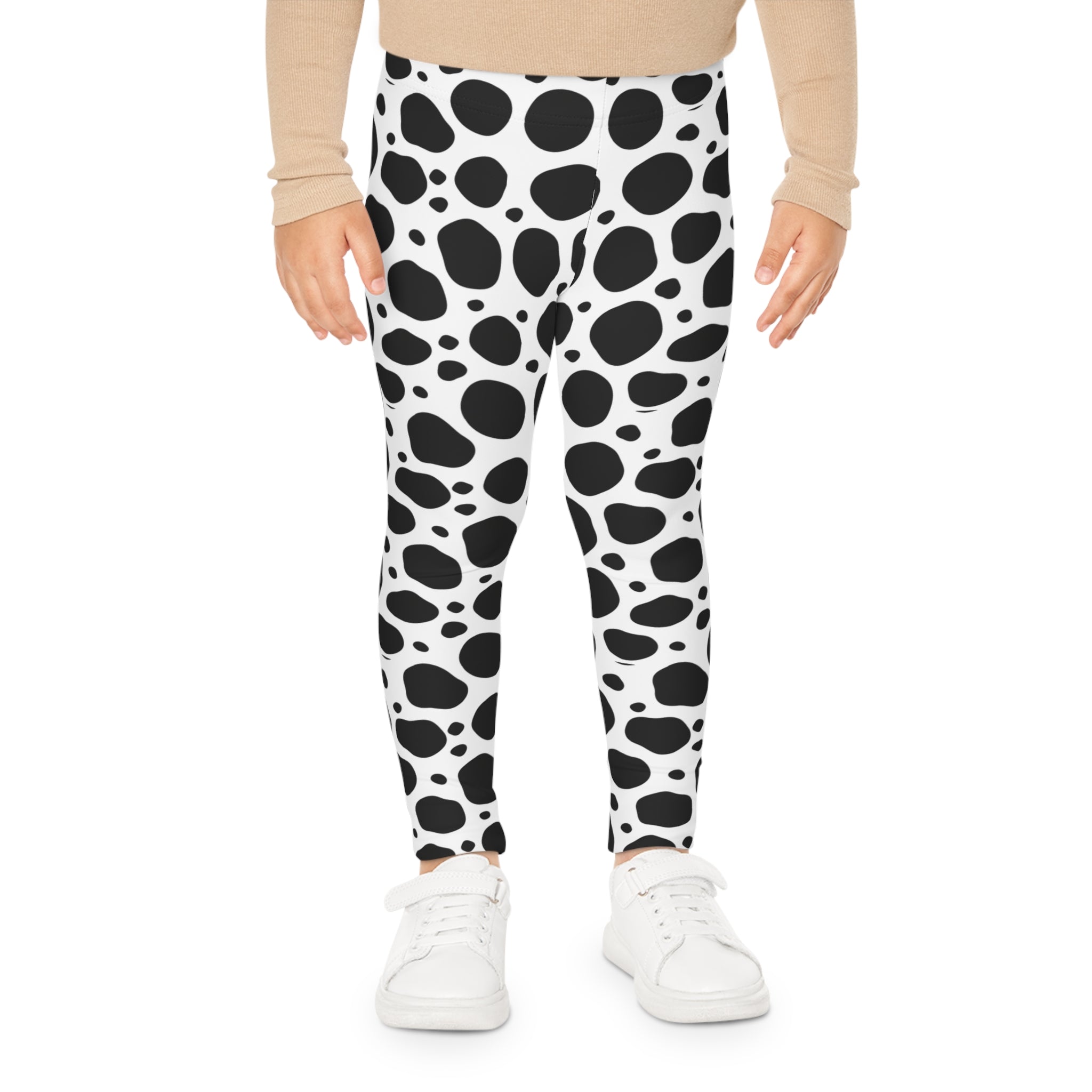 Mallas infantiles con estampado de vaca en blanco y negro | Estampado animal