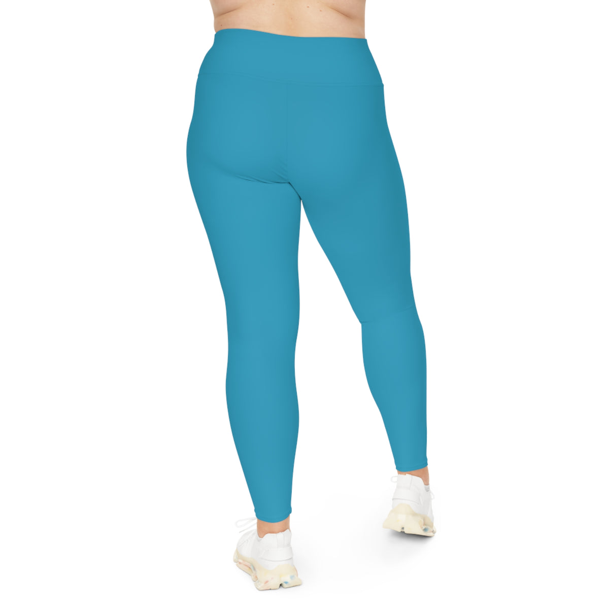 Plus Size Teal High-Waist Leggings