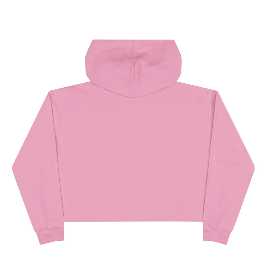 Sudadera corta con capucha y emblema de rosa "Destruye el patriarcado" | Estampado ecológico de plantas