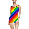 Retro Rainbow One-Piece Swimsuit — Vintage Pride