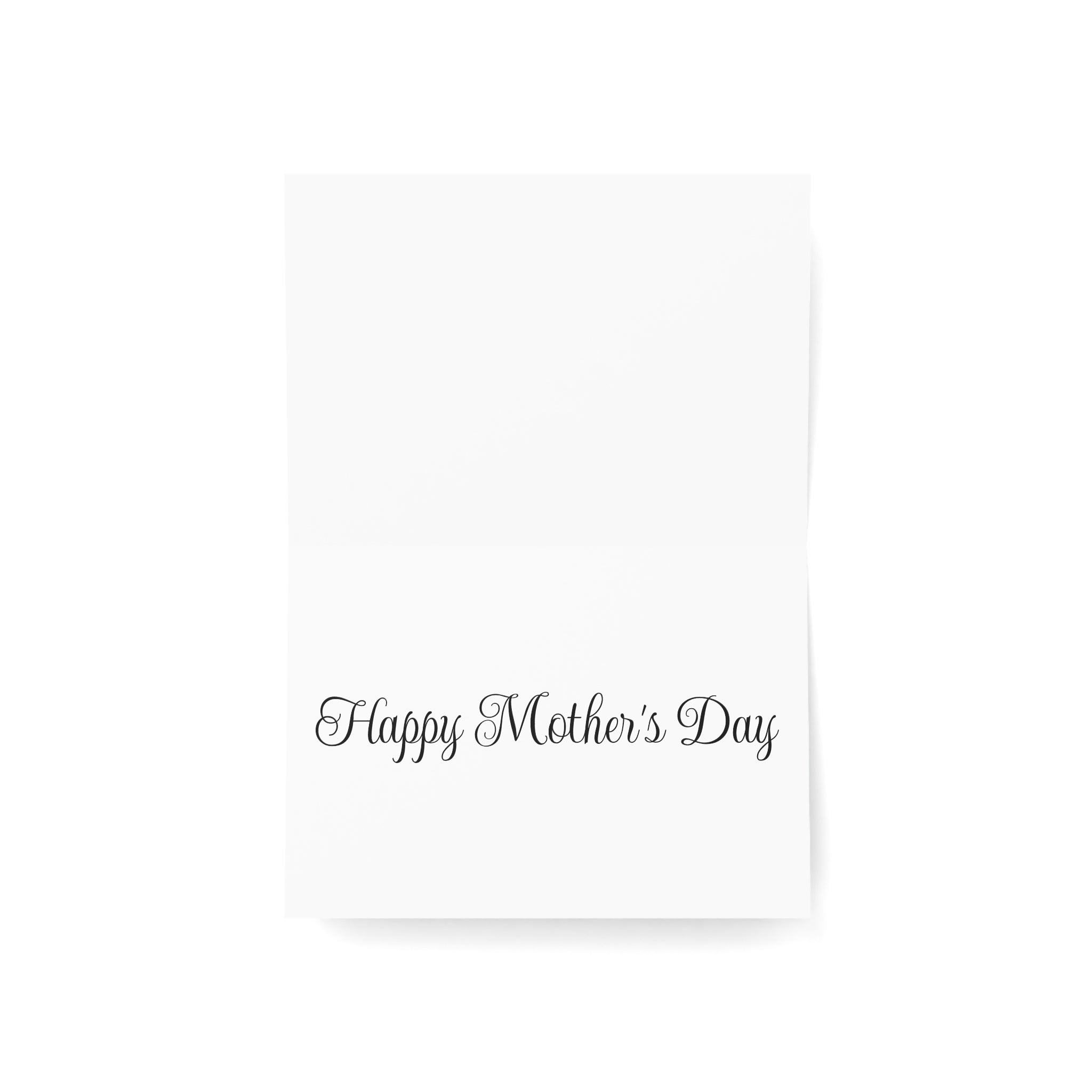 Tarjeta para el Día de la Madre con collage floral — Paquete de 1/10/30/50 (Diseño de lirios cala y corazones)