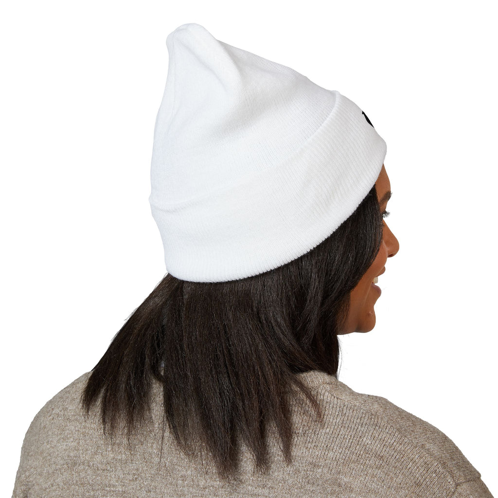 Gorro con puño y símbolo de reciclaje bordado