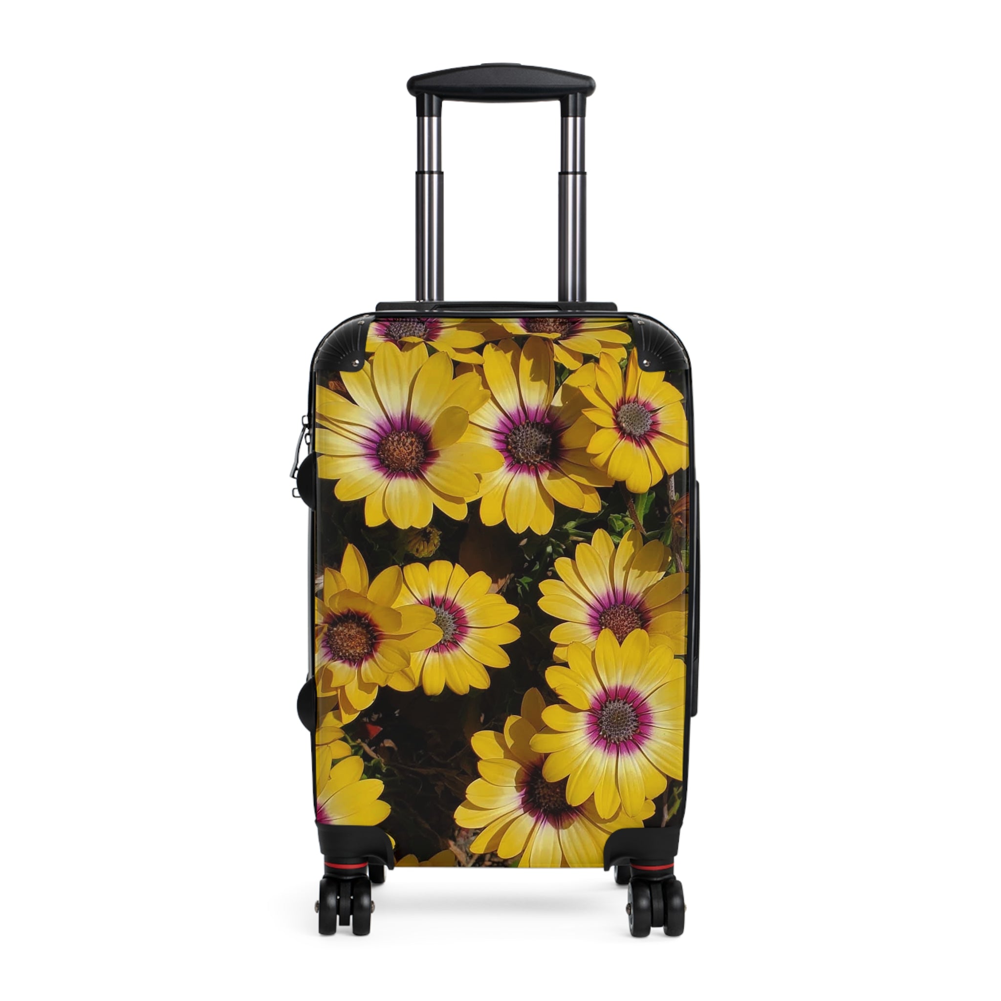 Yellow Daisy Floral Suitcase | Bright Flower Luggage
