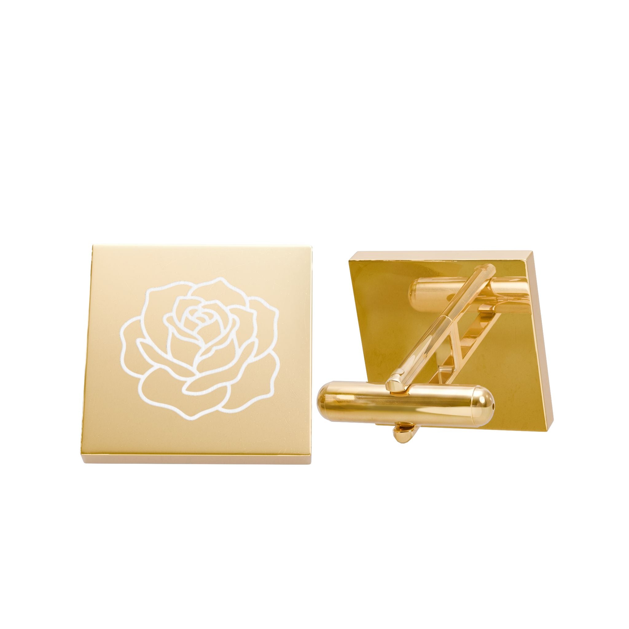 Square Rose Cufflinks