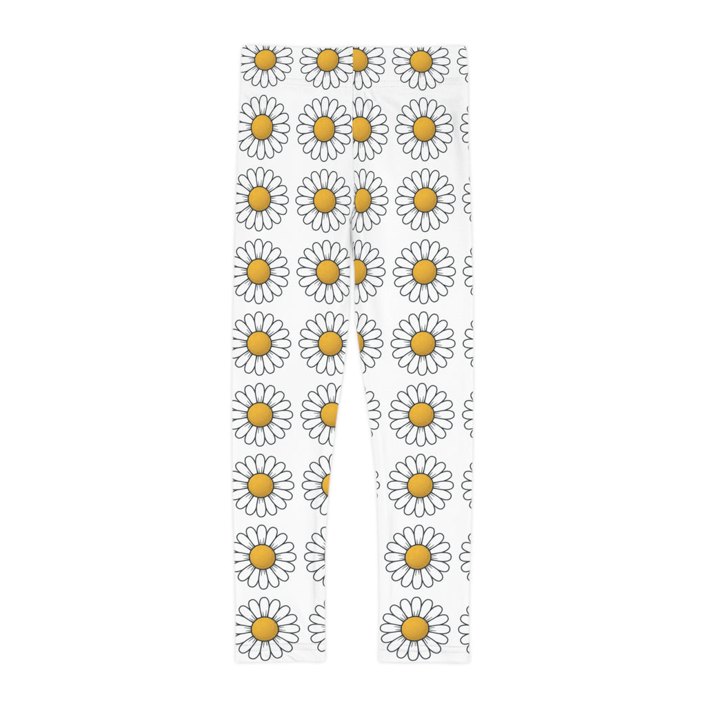 Leggings Daisy para Niños — Leggings Estampados Florales Blancos