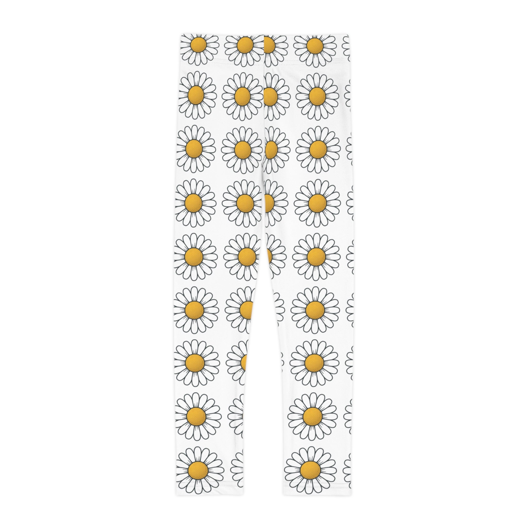 Leggings Daisy para Niños — Leggings Estampados Florales Blancos