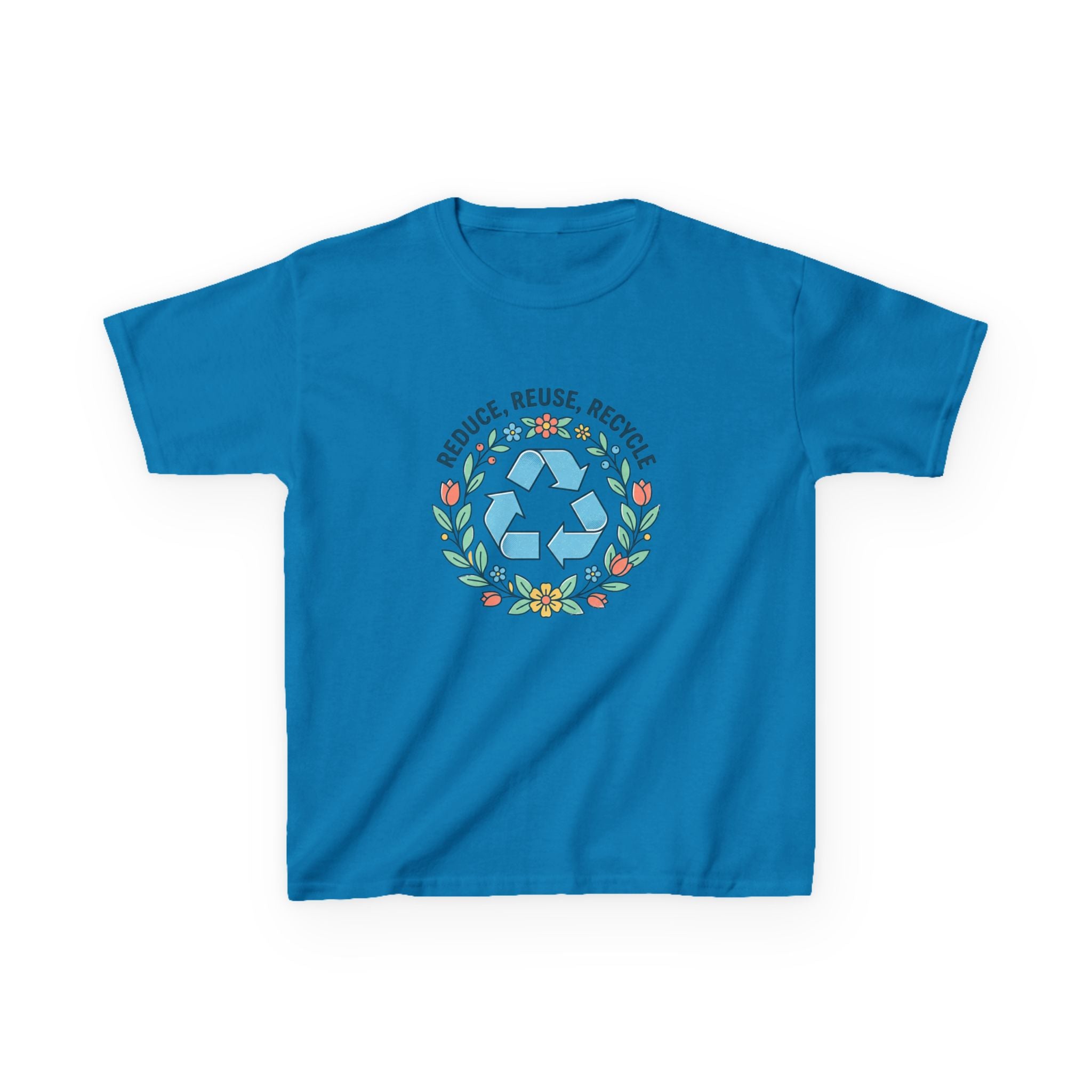 Kids "Reduce Reuse Recycle" Floral T-Shirt