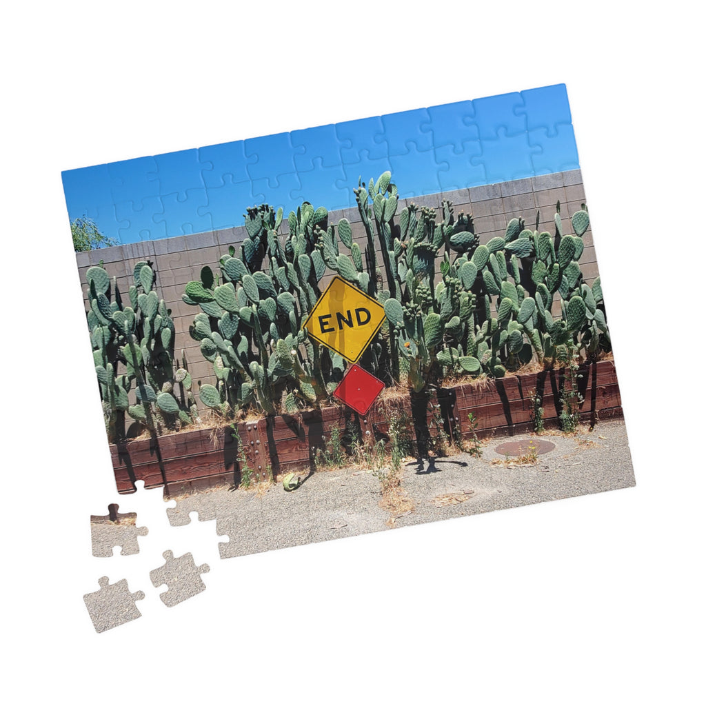 Cactus 'End' Sign Jigsaw Puzzle — 110-1014 Piece Botanical Jigsaw Puzzle