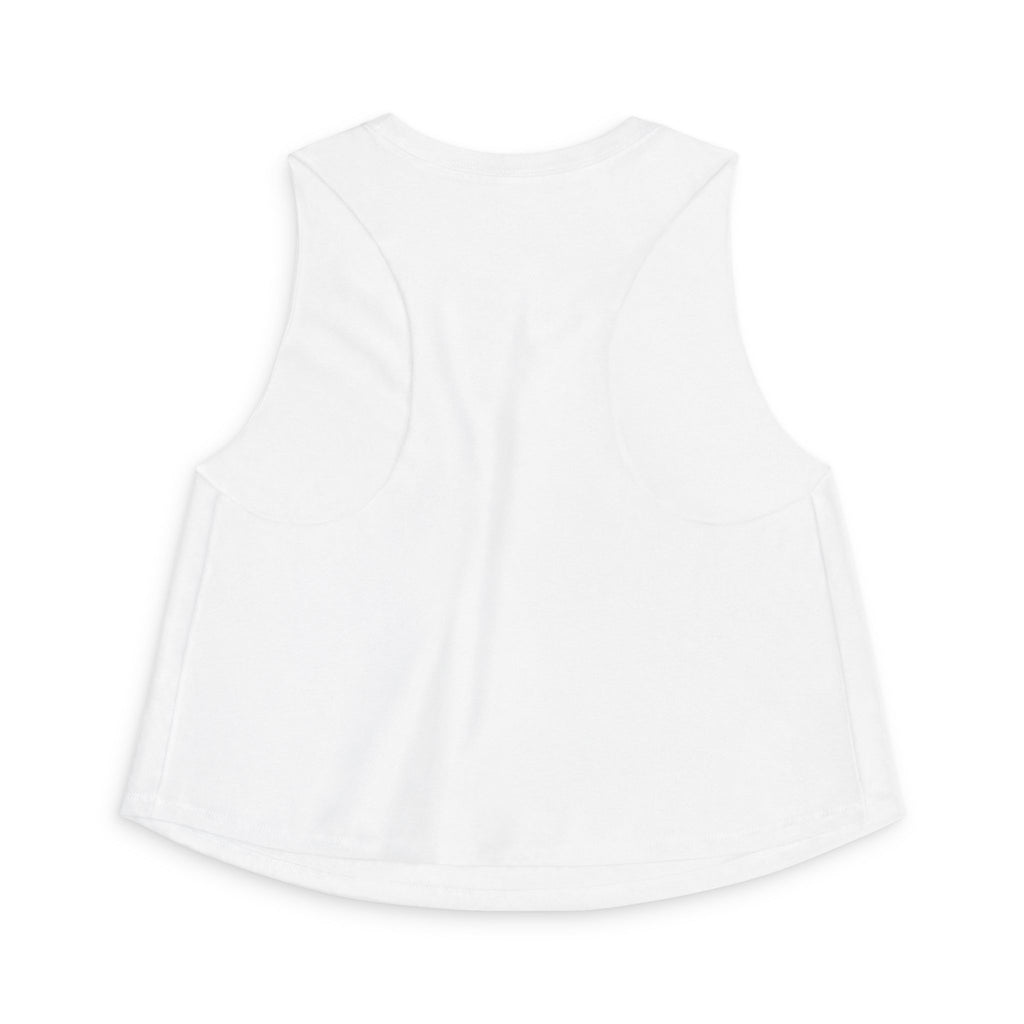 Top Corto Floral Ecológico — Camiseta Corta sin Mangas de Mujer "Reduce, Reutiliza, Recicla"