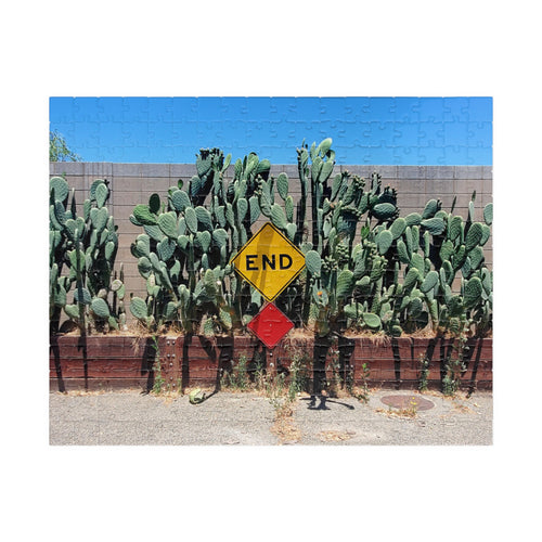 Cactus 'End' Sign Jigsaw Puzzle — 110-1014 Piece Botanical Jigsaw Puzzle