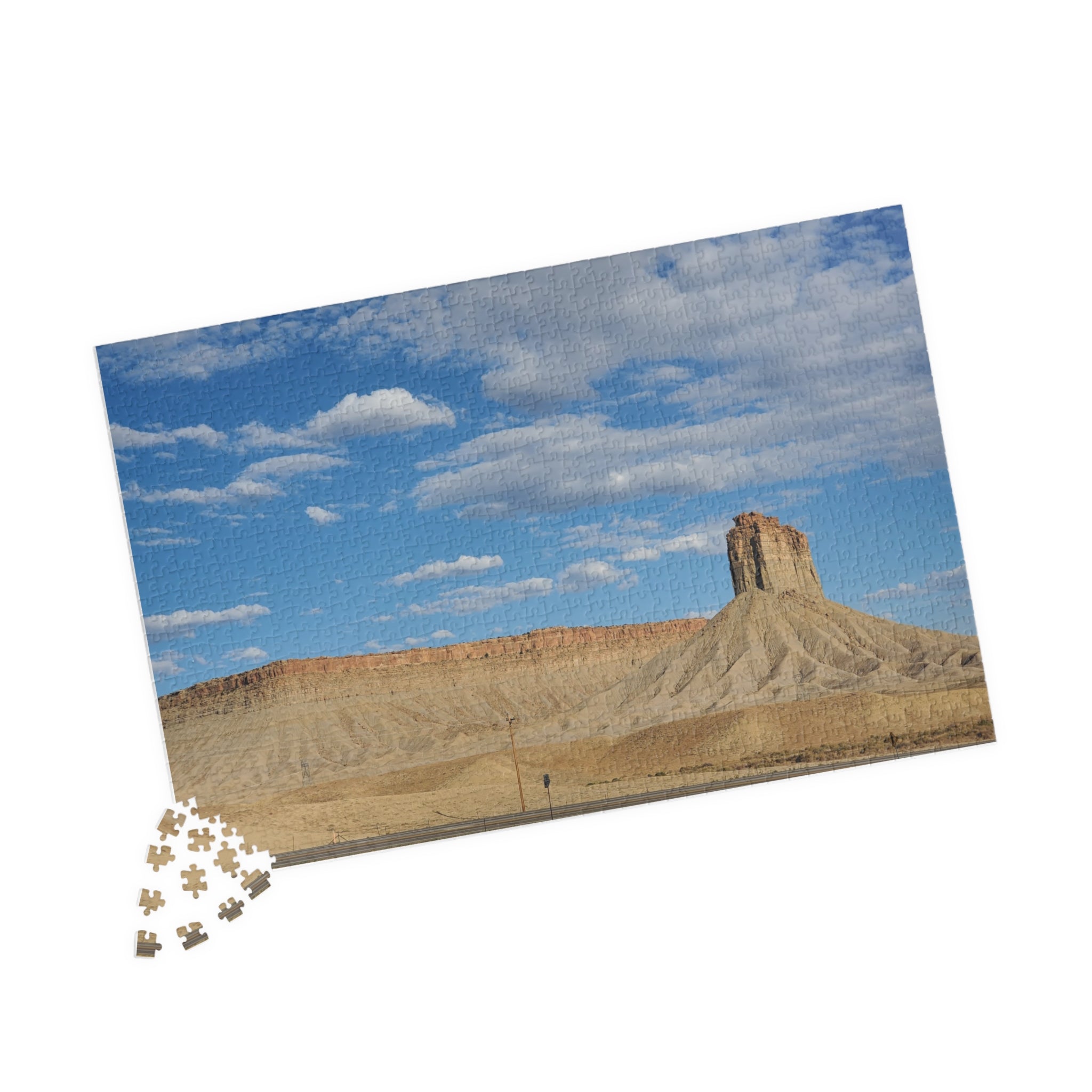 Rompecabezas Paisaje "Desert Butte" de 110-1014 Piezas | Rompecabezas Escénico de Cielo y Formaciones Rocosas