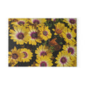 Glass Cutting Board - Yellow Daisy Floral Tempered Glass Chopping Board