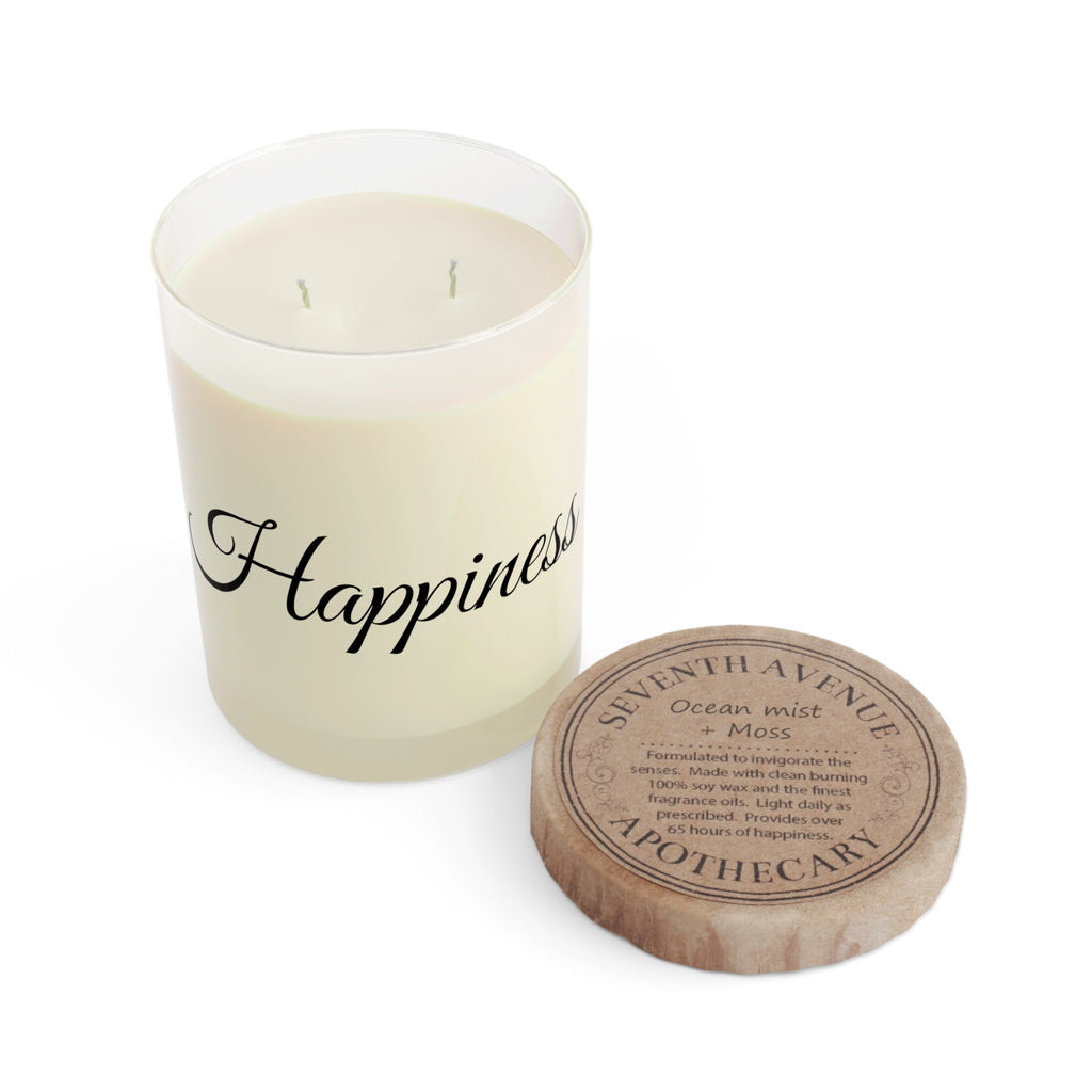 Happiness Scented Candle — 11oz Glass Jar, Uplifting Home Fragrance