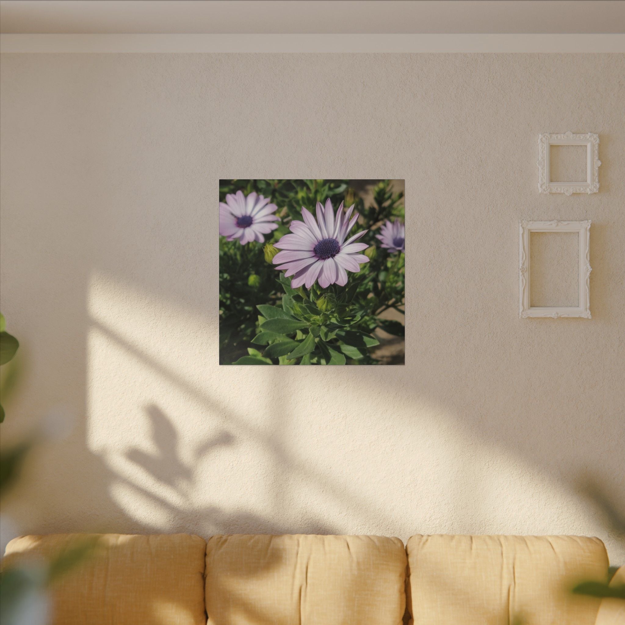 Unframed Purple Daisy Floral Canvas Print