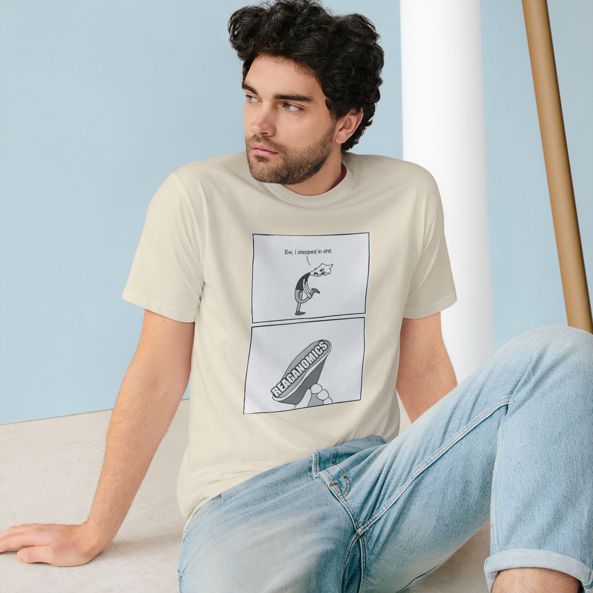 Comic Panel T-Shirt — Reaganomics Graphic Tee