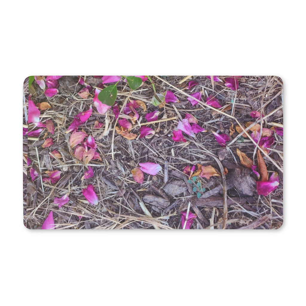 Floral Petal Garden Doormat - Pink Fallen Petals Polyester Welcome Mat