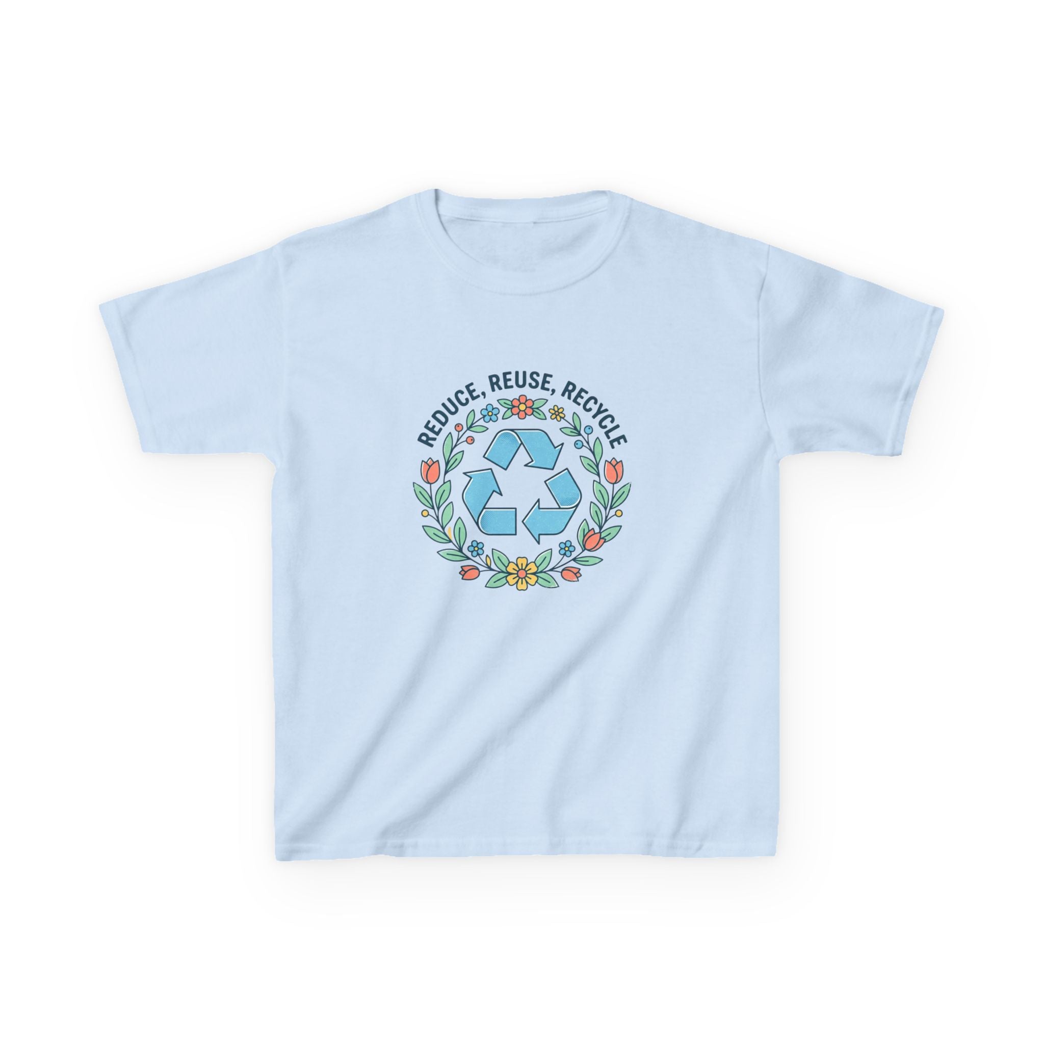 Kids "Reduce Reuse Recycle" Floral T-Shirt