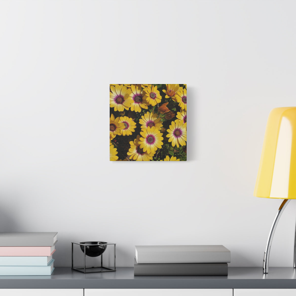 Yellow Daisy Floral Canvas Wall Art