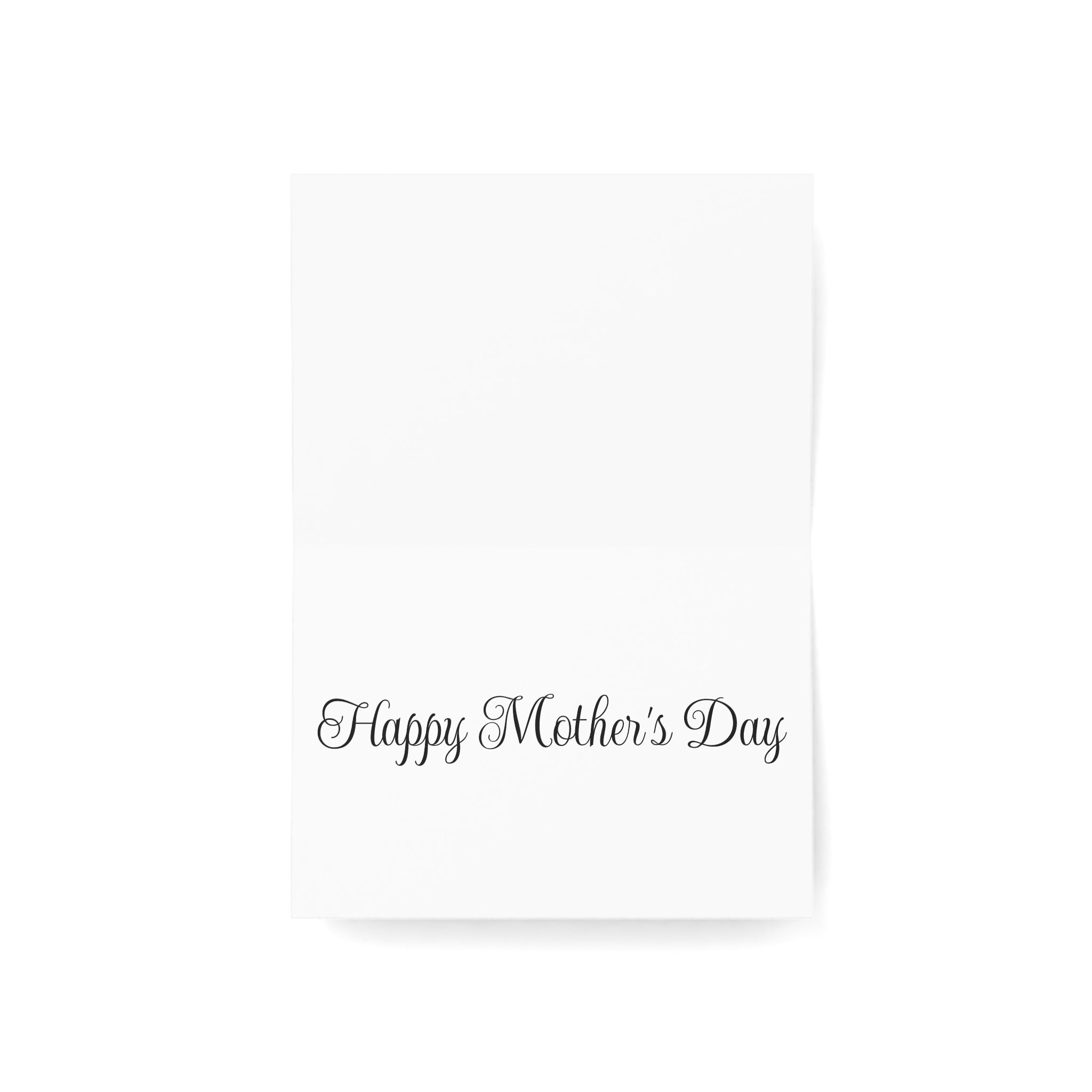 Tarjeta para el Día de la Madre con collage floral — Paquete de 1/10/30/50 (Diseño de lirios cala y corazones)