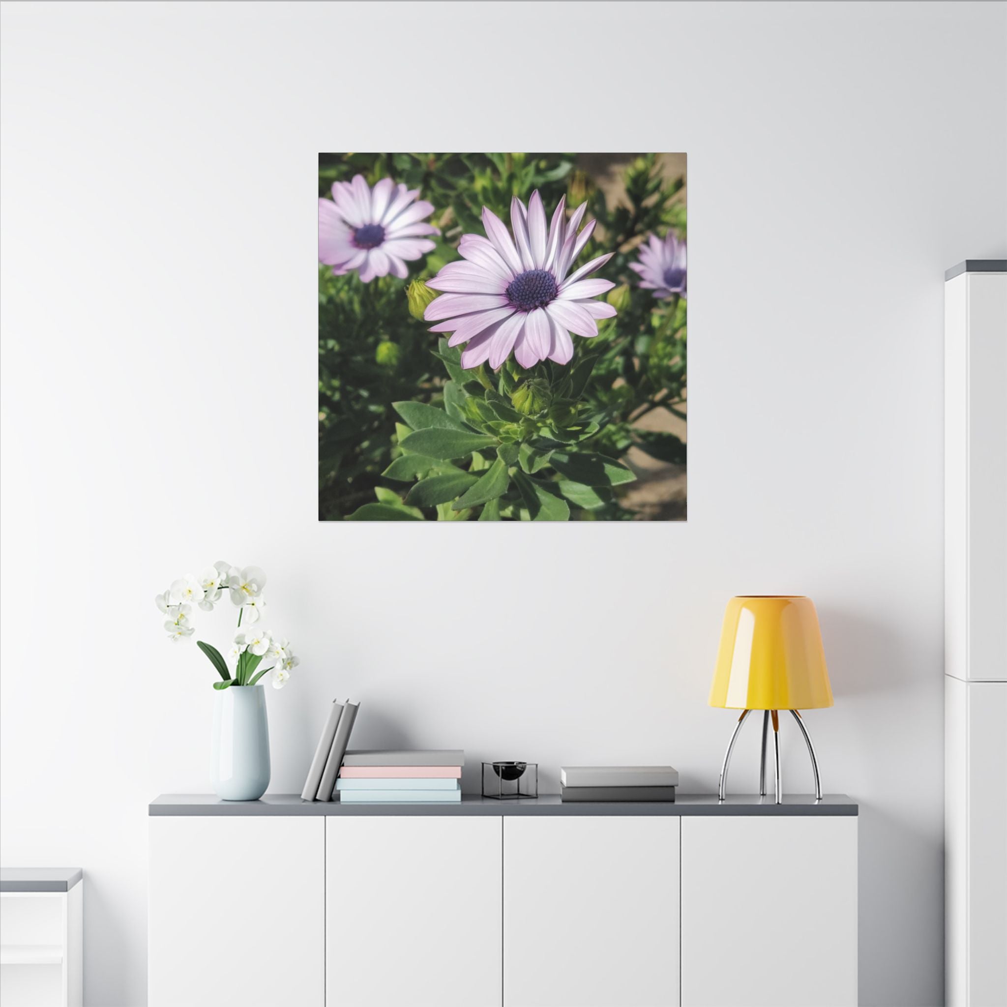 Unframed Purple Daisy Floral Canvas Print