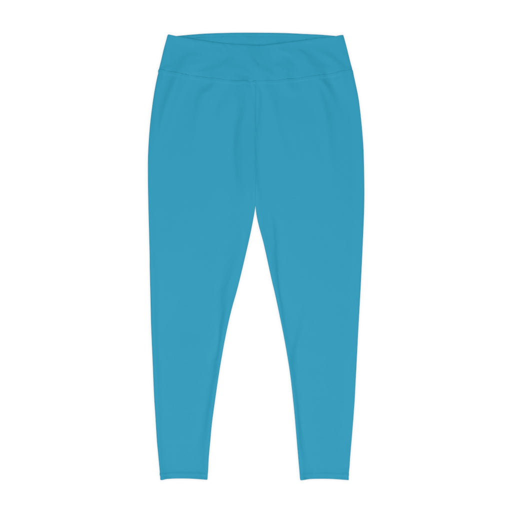 Plus Size Teal High-Waist Leggings