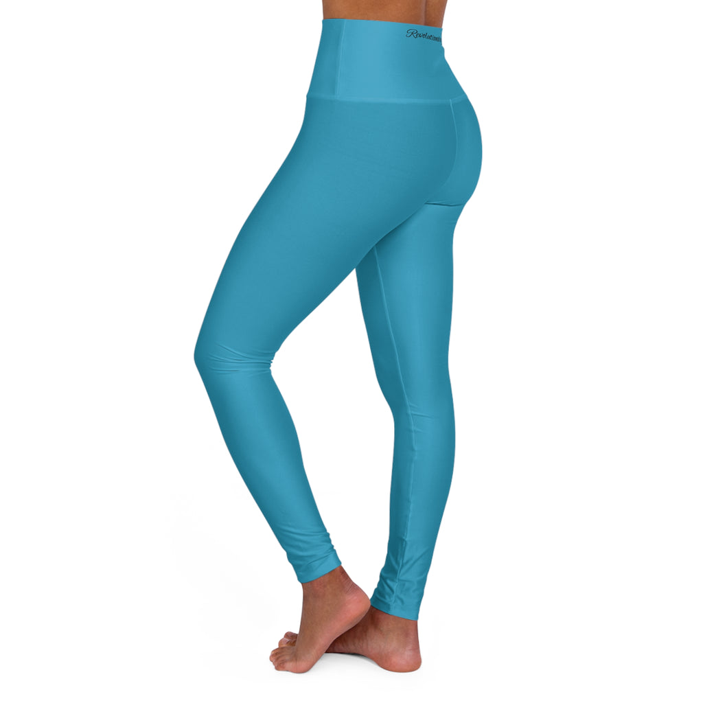 Revolutionary Blue High-Waisted Leggings (XS-2XL)