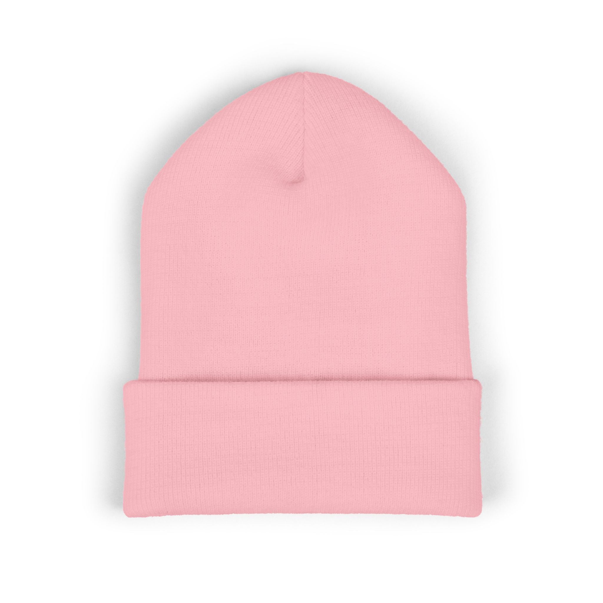 Gorro con puño y símbolo de reciclaje bordado
