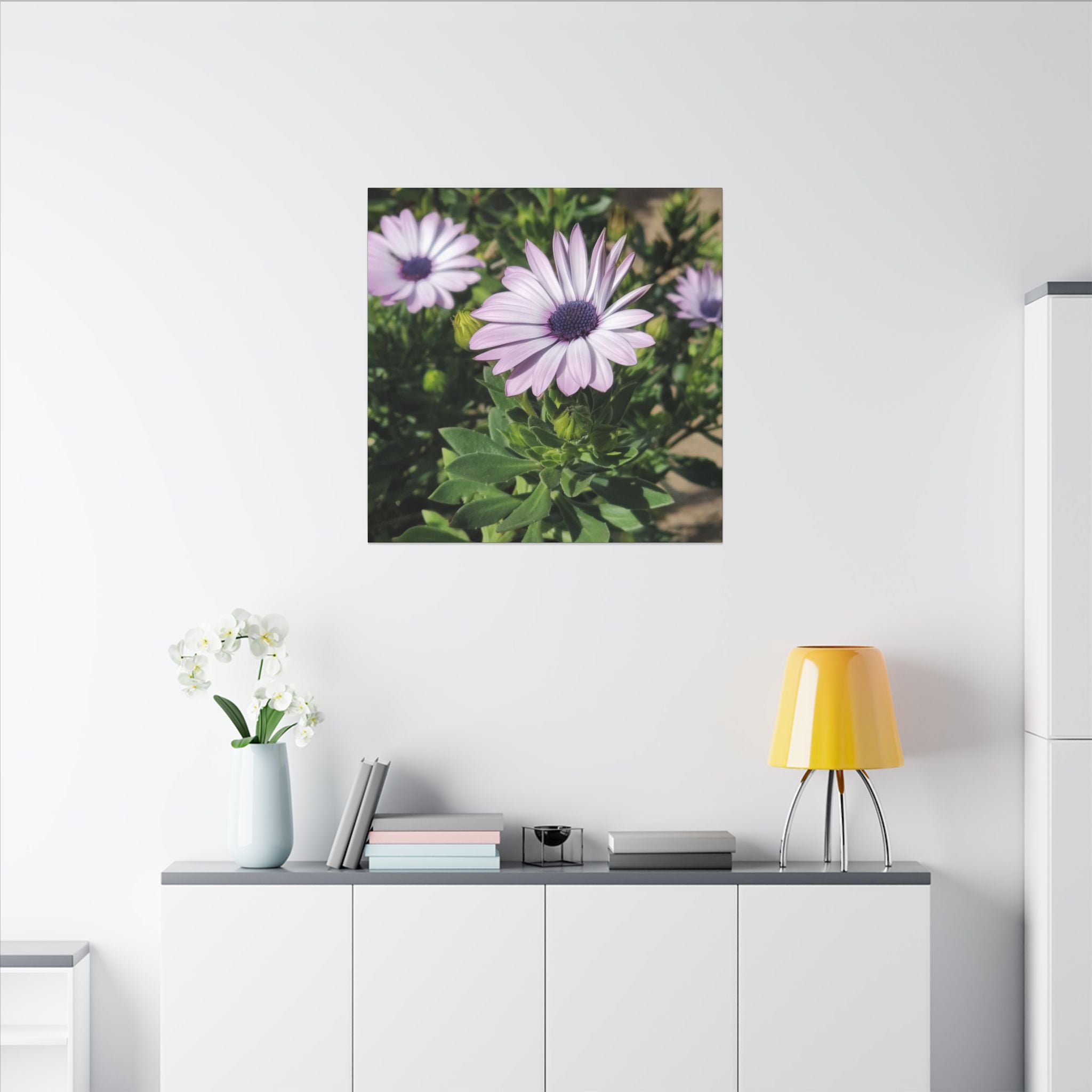 Unframed Purple Daisy Floral Canvas Print