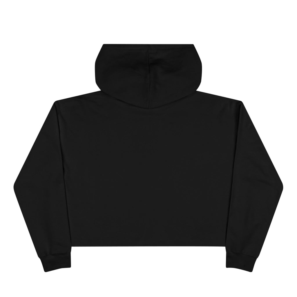 Sudadera corta con capucha y emblema de rosa "Destruye el patriarcado" | Estampado ecológico de plantas