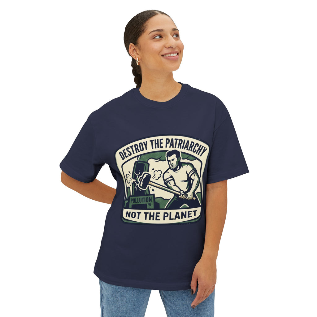 Camiseta "Destruye el Patriarcado, no el Planeta" | Camiseta Feminista Ambiental
