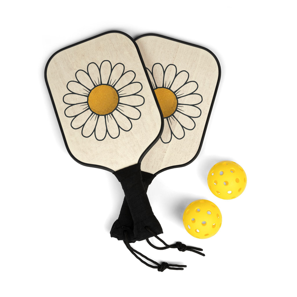 Pickleball Paddle Set — Daisy Design Paddle & Balls Kit