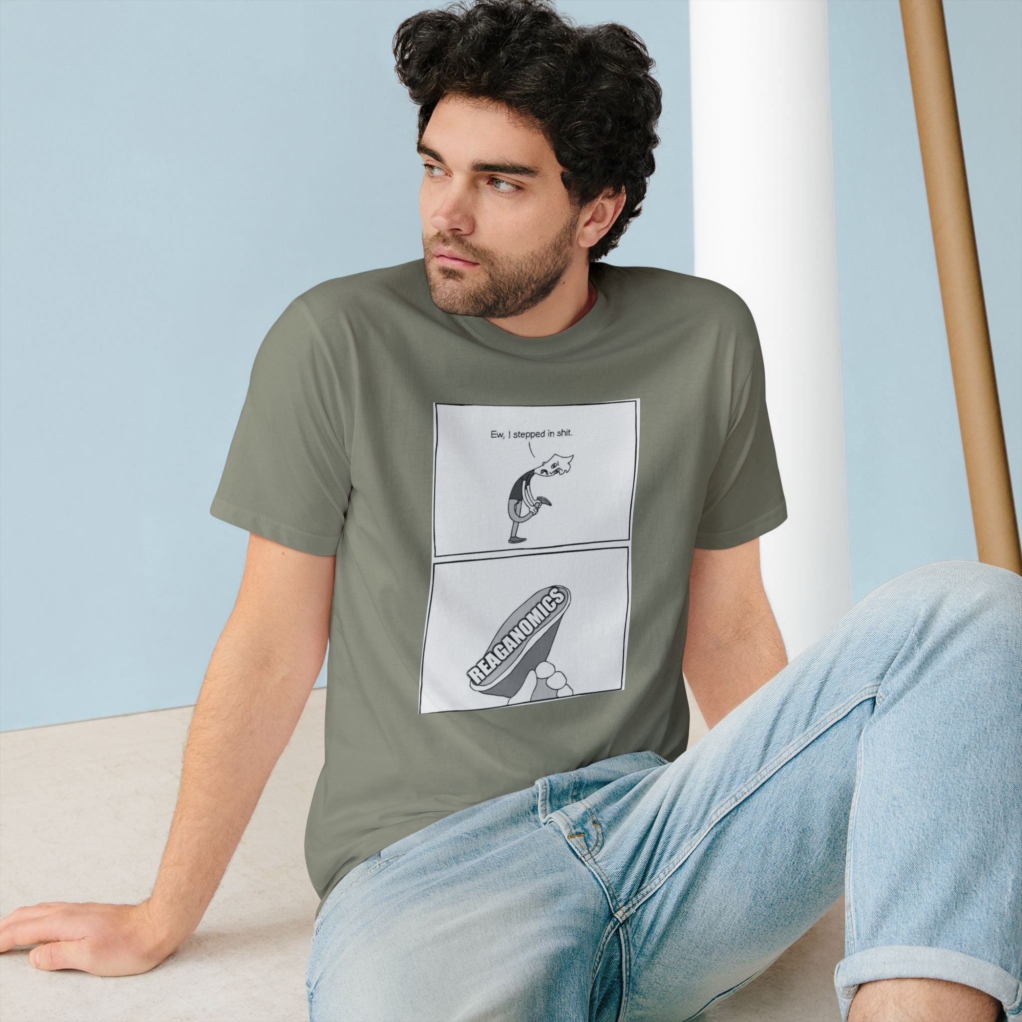 Comic Panel T-Shirt — Reaganomics Graphic Tee