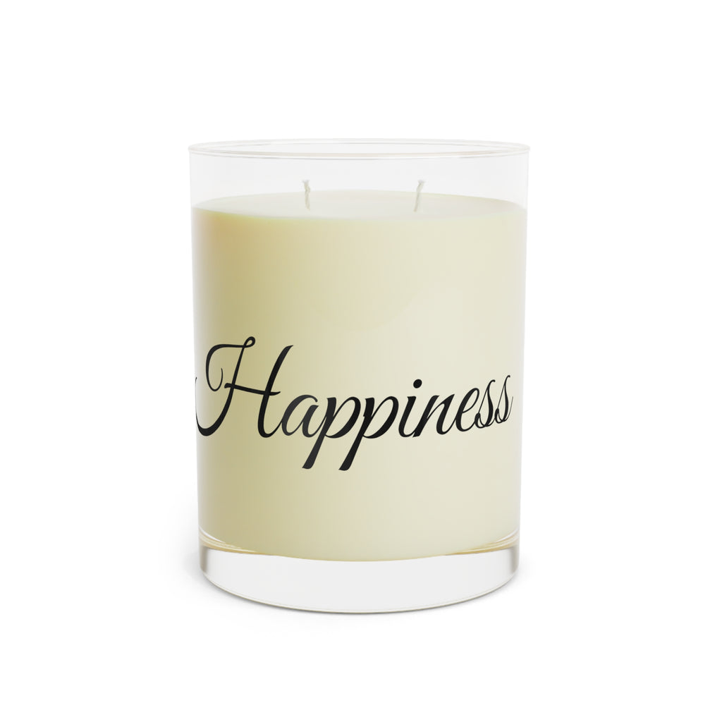 Happiness Scented Candle — 11oz Glass Jar, Uplifting Home Fragrance