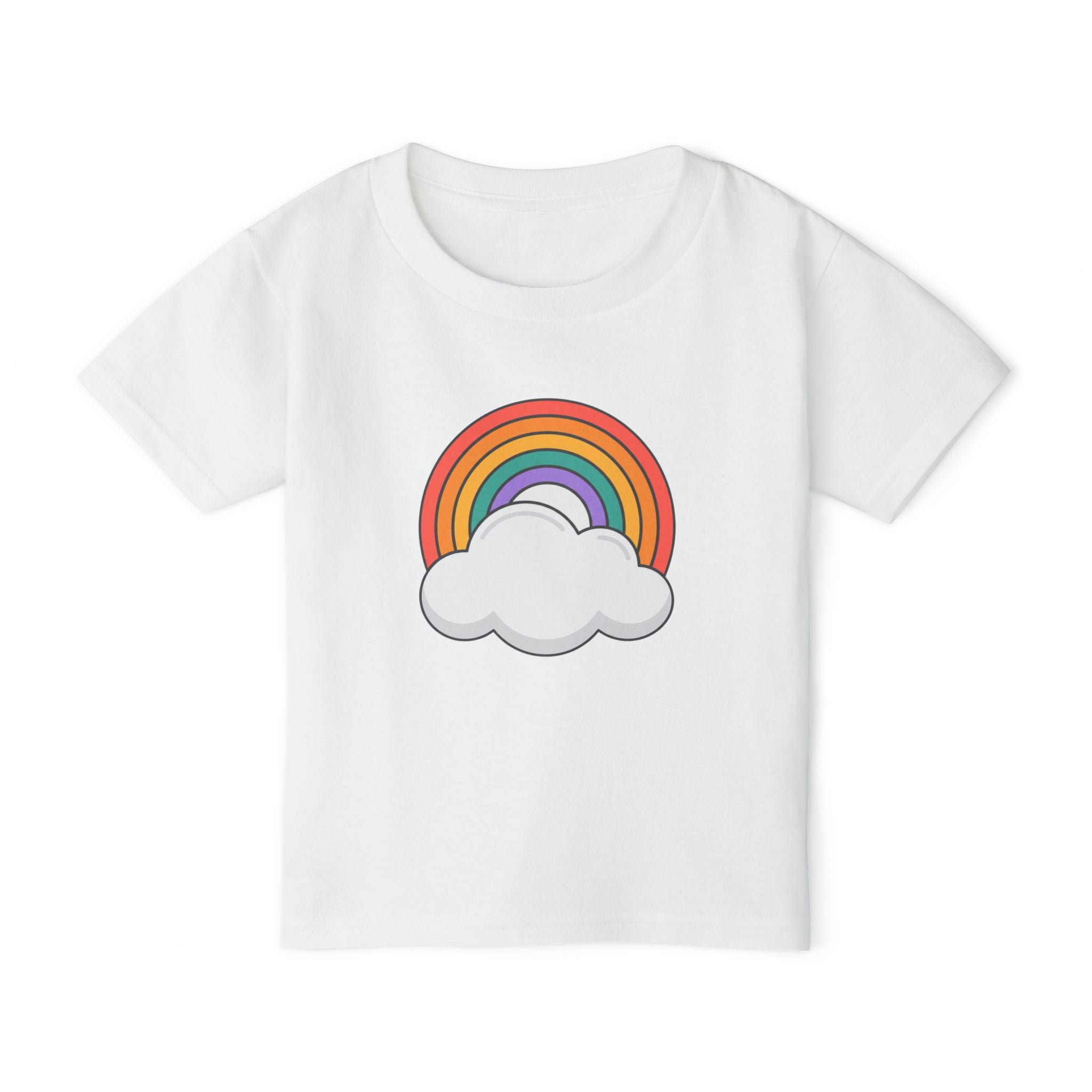 Rainbow Cloud Toddler T-shirt | Kids Rainbow Shirt, Cute Cloud Top