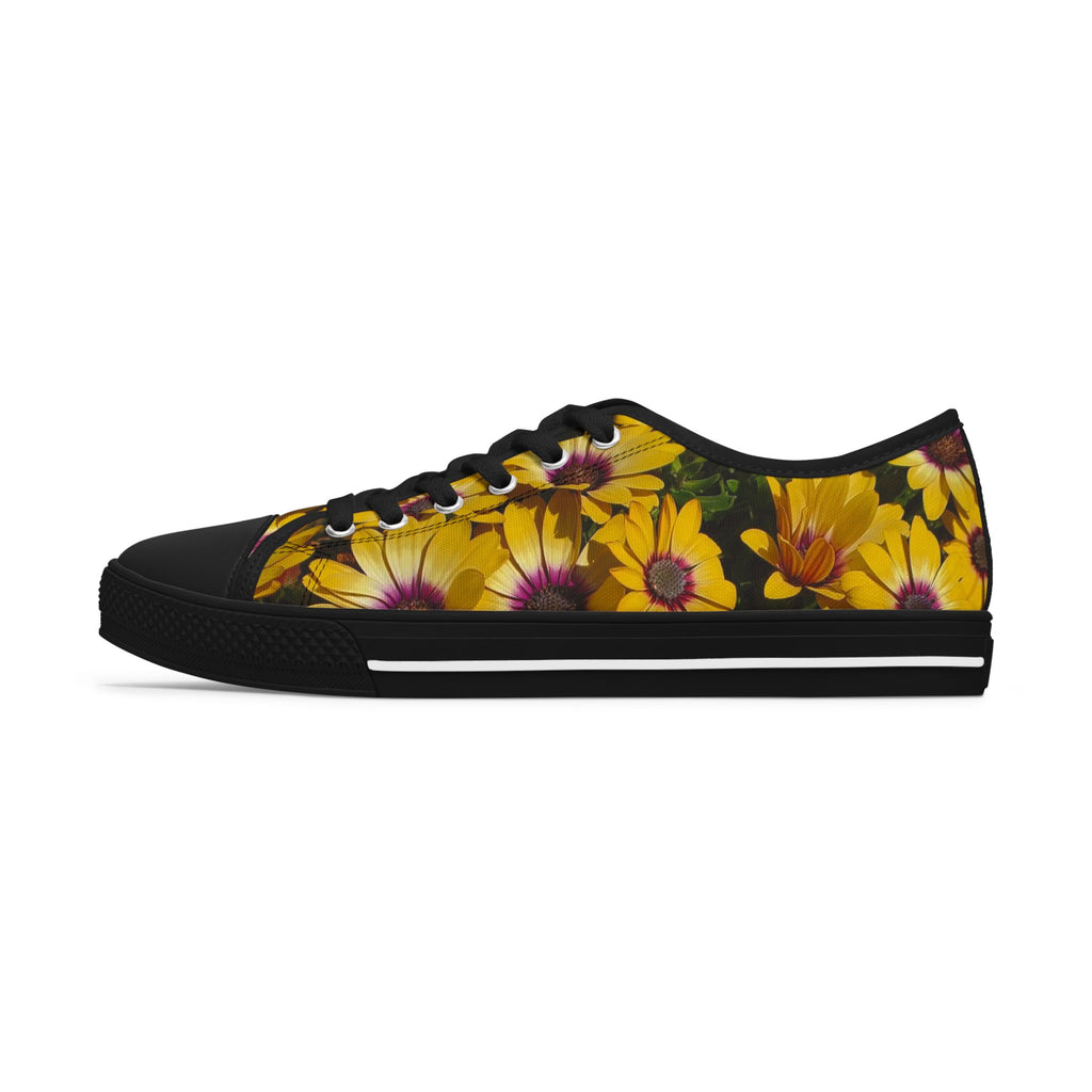 Daisy Floral Low Top Sneakers — Women's Casual Shoe
