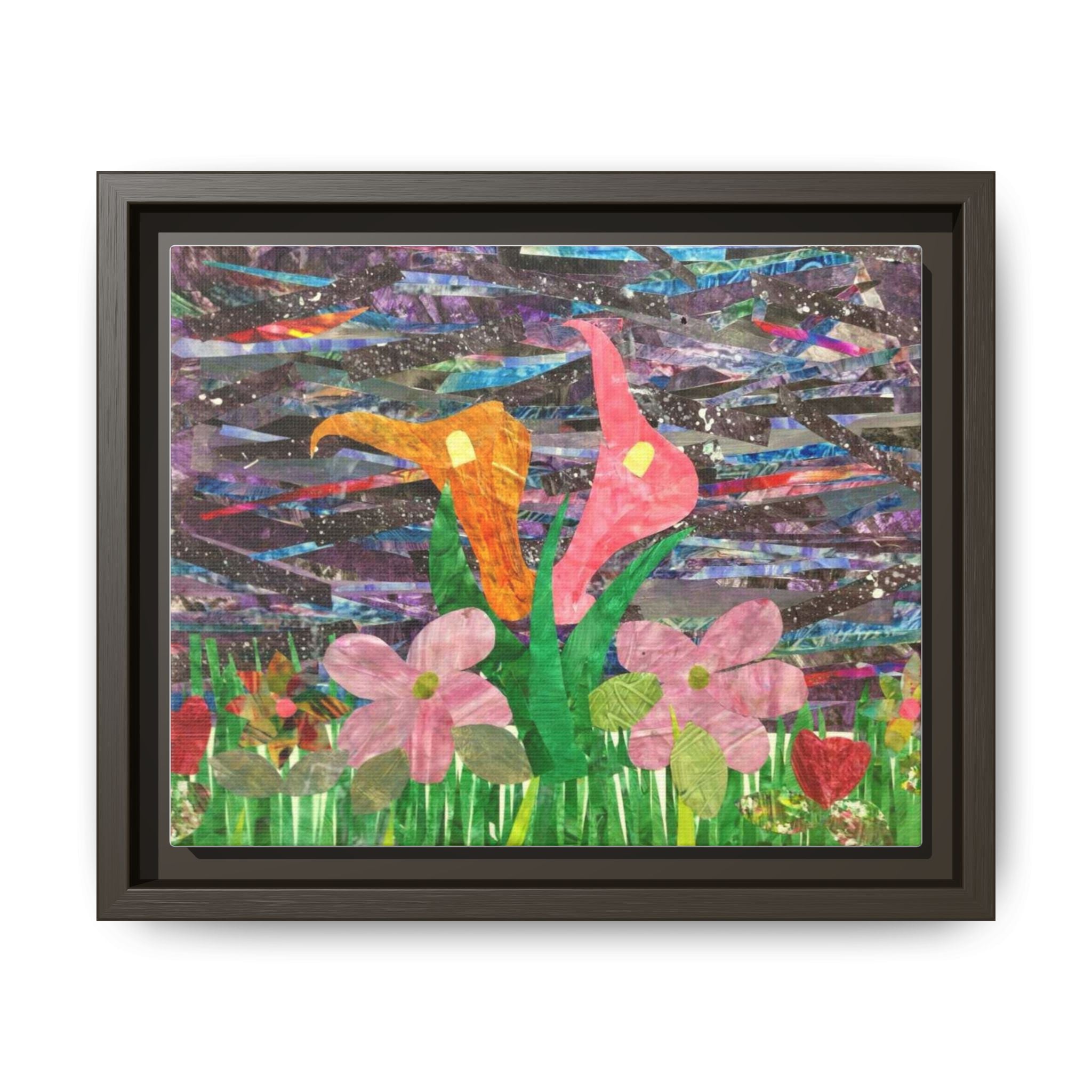 Framed Floral Collage