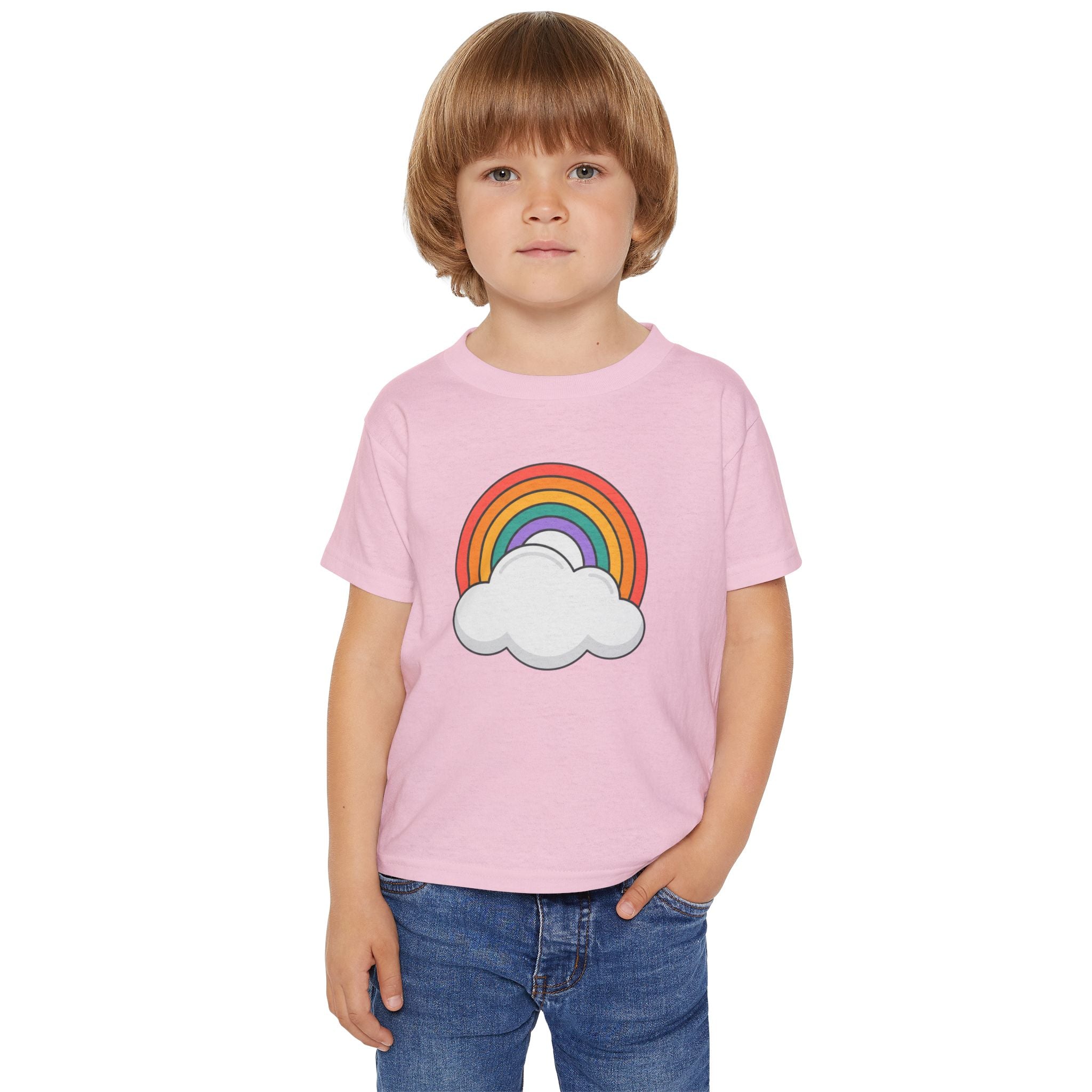 Camiseta de arcoíris y nube para niños pequeños | Camisa de arcoíris para niños, Top de nube lindo